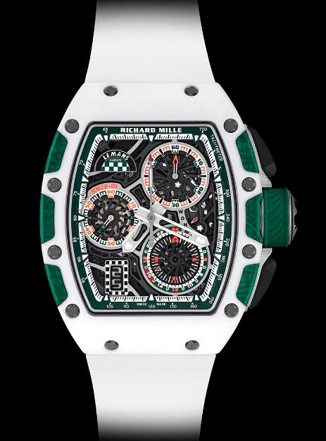 Review Replica Richard Mille RM 72-01 Le Mans Classic Watch Titanium Rubber Strap